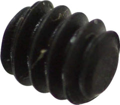 Value Collection - #4-40 UNC, 1/8" OAL, Flat Point Set Screw - Grade 8 Alloy Steel, 0.05" Key - Apex Tool & Supply