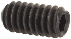 Value Collection - #5-40 UNC, 1/4" OAL, Flat Point Set Screw - Grade 8 Alloy Steel, 1/16" Key - Apex Tool & Supply