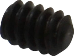 Value Collection - #6-32 UNC, 3/16" OAL, Flat Point Set Screw - Grade 8 Alloy Steel, 1/16" Key - Apex Tool & Supply