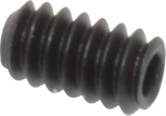Value Collection - #6-32 UNC, 1/4" OAL, Flat Point Set Screw - Grade 8 Alloy Steel, 1/16" Key - Apex Tool & Supply