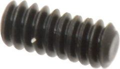 Value Collection - #6-32 UNC, 5/16" OAL, Flat Point Set Screw - Grade 8 Alloy Steel, 1/16" Key - Apex Tool & Supply