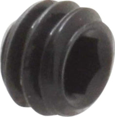 Value Collection - #8-32 UNC, 1/8" OAL, Flat Point Set Screw - Grade 8 Alloy Steel, 5/64" Key - Apex Tool & Supply