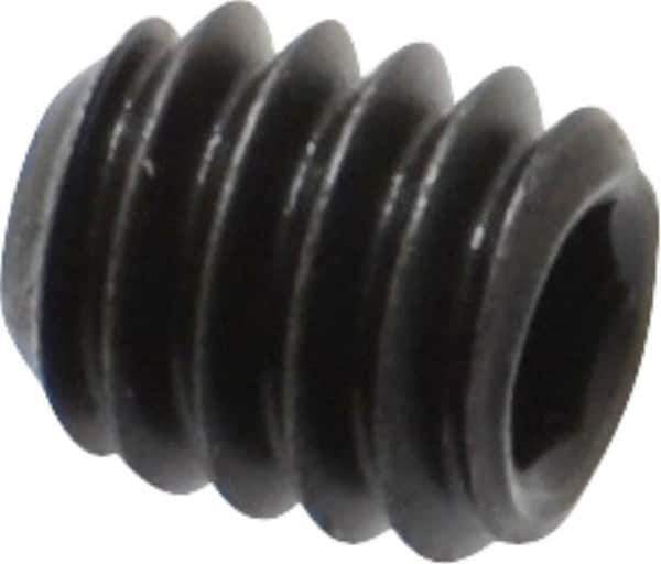 Value Collection - #8-32 UNC, 3/16" OAL, Flat Point Set Screw - Grade 8 Alloy Steel, 5/64" Key - Apex Tool & Supply