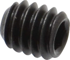 Value Collection - #8-32 UNC, 3/16" OAL, Flat Point Set Screw - Grade 8 Alloy Steel, 5/64" Key - Apex Tool & Supply