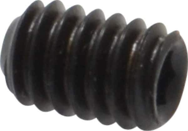 Value Collection - #8-32 UNC, 1/4" OAL, Flat Point Set Screw - Grade 8 Alloy Steel, 5/64" Key - Apex Tool & Supply