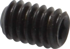 Value Collection - #8-32 UNC, 1/4" OAL, Flat Point Set Screw - Grade 8 Alloy Steel, 5/64" Key - Apex Tool & Supply