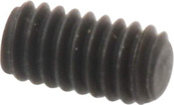 Value Collection - #8-32 UNC, 5/16" OAL, Flat Point Set Screw - Grade 8 Alloy Steel, 5/64" Key - Apex Tool & Supply