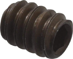 Value Collection - #10-24 UNC, 1/4" OAL, Flat Point Set Screw - Grade 8 Alloy Steel, 3/32" Key - Apex Tool & Supply