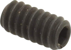 Value Collection - #10-24 UNC, 3/8" OAL, Flat Point Set Screw - Grade 8 Alloy Steel, 3/32" Key - Apex Tool & Supply