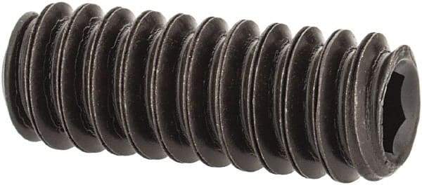 Value Collection - #10-24 UNC, 1/2" OAL, Flat Point Set Screw - Grade 8 Alloy Steel, 3/32" Key - Apex Tool & Supply