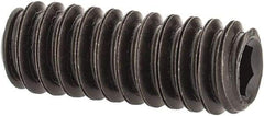 Value Collection - #10-24 UNC, 1/2" OAL, Flat Point Set Screw - Grade 8 Alloy Steel, 3/32" Key - Apex Tool & Supply