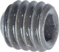 Value Collection - #10-32 UNF, 3/16" OAL, Flat Point Set Screw - Grade 8 Alloy Steel, 3/32" Key - Apex Tool & Supply