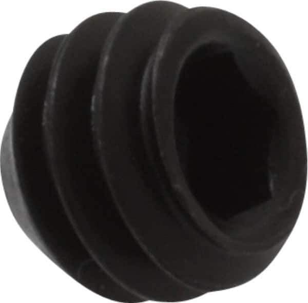 Value Collection - 1/4-20 UNC, 3/16" OAL, Flat Point Set Screw - Grade 8 Alloy Steel, 1/8" Key - Apex Tool & Supply