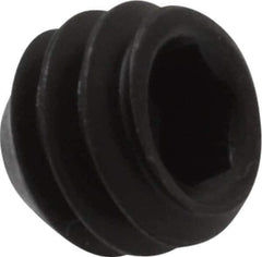 Value Collection - 1/4-20 UNC, 3/16" OAL, Flat Point Set Screw - Grade 8 Alloy Steel, 1/8" Key - Apex Tool & Supply