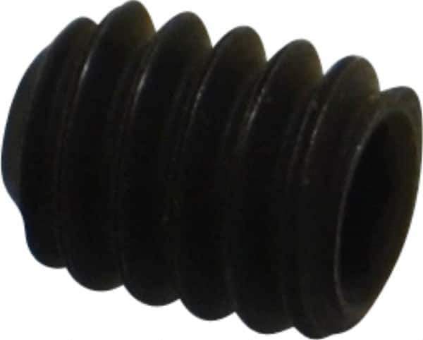 Value Collection - 1/4-20 UNC, 5/16" OAL, Flat Point Set Screw - Grade 8 Alloy Steel, 1/8" Key - Apex Tool & Supply