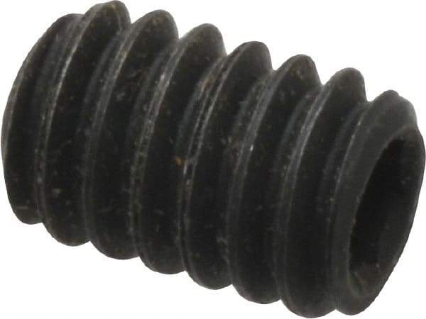 Value Collection - 1/4-20 UNC, 3/8" OAL, Flat Point Set Screw - Grade 8 Alloy Steel, 1/8" Key - Apex Tool & Supply