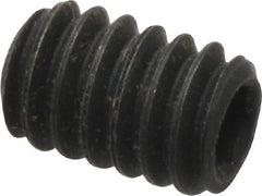 Value Collection - 1/4-20 UNC, 3/8" OAL, Flat Point Set Screw - Grade 8 Alloy Steel, 1/8" Key - Apex Tool & Supply