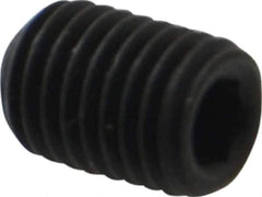 Value Collection - 1/4-28 UNF, 3/8" OAL, Flat Point Set Screw - Grade 8 Alloy Steel, 1/8" Key - Apex Tool & Supply