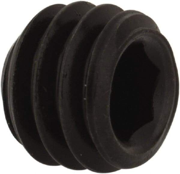 Value Collection - 5/16-18 UNC, 1/4" OAL, Flat Point Set Screw - Grade 8 Alloy Steel, 5/32" Key - Apex Tool & Supply