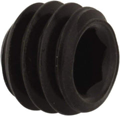 Value Collection - 5/16-18 UNC, 1/4" OAL, Flat Point Set Screw - Grade 8 Alloy Steel, 5/32" Key - Apex Tool & Supply