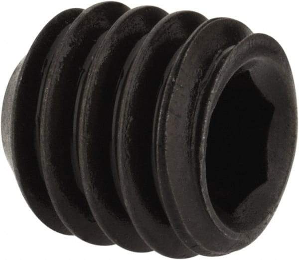 Value Collection - 5/16-18 UNC, 5/16" OAL, Flat Point Set Screw - Grade 8 Alloy Steel, 5/32" Key - Apex Tool & Supply