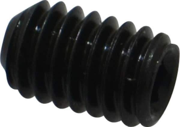 Value Collection - 5/16-18 UNC, 1/2" OAL, Flat Point Set Screw - Grade 8 Alloy Steel, 5/32" Key - Apex Tool & Supply