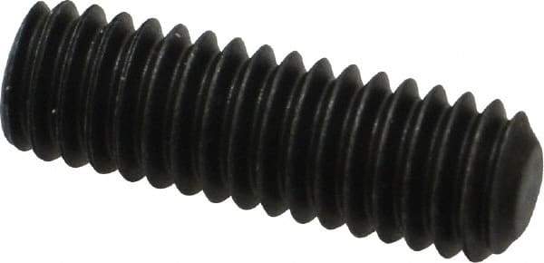 Value Collection - 5/16-18 UNC, 1" OAL, Flat Point Set Screw - Grade 8 Alloy Steel, 5/32" Key - Apex Tool & Supply