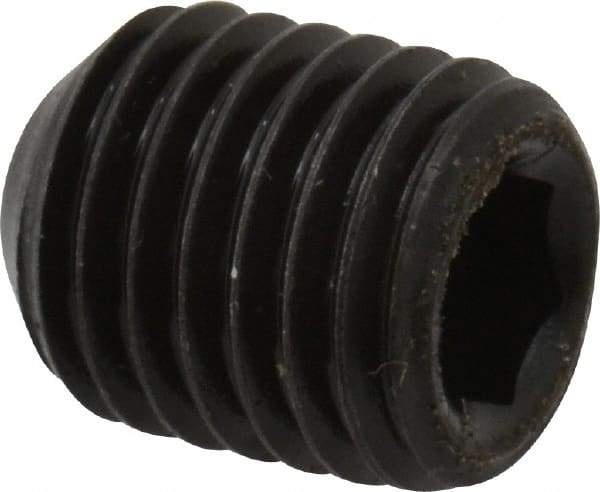 Value Collection - 5/16-24 UNF, 3/8" OAL, Flat Point Set Screw - Grade 8 Alloy Steel, 5/32" Key - Apex Tool & Supply