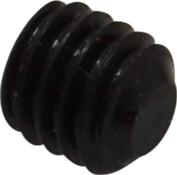 Value Collection - 3/8-16 UNC, 3/8" OAL, Flat Point Set Screw - Grade 8 Alloy Steel, 3/16" Key - Apex Tool & Supply