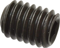 Value Collection - 3/8-16 UNC, 1/2" OAL, Flat Point Set Screw - Grade 8 Alloy Steel, 3/16" Key - Apex Tool & Supply