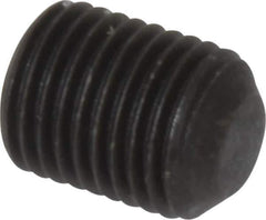 Value Collection - 3/8-24 UNF, 1/2" OAL, Flat Point Set Screw - Grade 8 Alloy Steel, 3/16" Key - Apex Tool & Supply