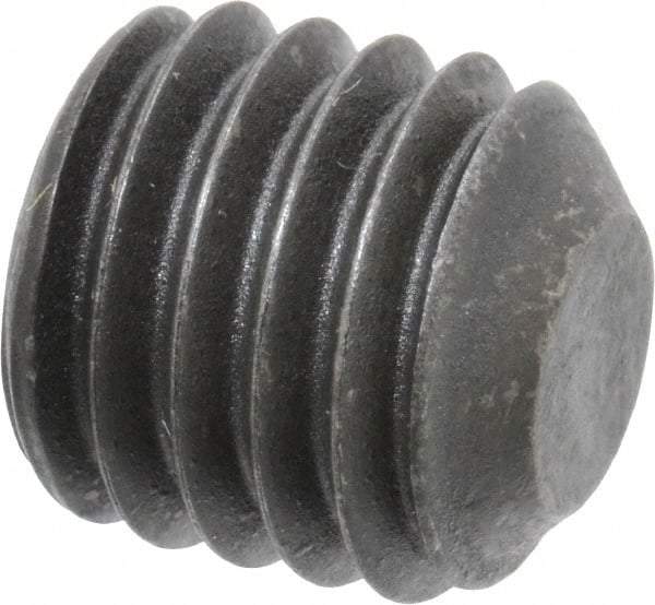 Value Collection - 1/2-13 UNC, 1/2" OAL, Flat Point Set Screw - Grade 8 Alloy Steel, 1/4" Key - Apex Tool & Supply