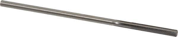 Interstate - #1 High Speed Steel Chucking Reamer - Straight Flute, 0.2173" Straight Shank, 1-1/2" Flute Length, 6" OAL - Apex Tool & Supply