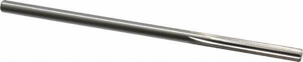 Interstate - #3 High Speed Steel Chucking Reamer - Straight Flute, 0.2075" Straight Shank, 1-1/4" Flute Length, 5" OAL - Apex Tool & Supply
