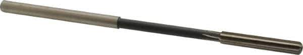 Interstate - #4 High Speed Steel Chucking Reamer - Straight Flute, 0.2016" Straight Shank, 1-1/4" Flute Length, 5" OAL - Apex Tool & Supply