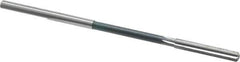Interstate - #8 High Speed Steel Chucking Reamer - Straight Flute, 0.1895" Straight Shank, 1-1/4" Flute Length, 5" OAL - Apex Tool & Supply