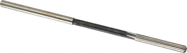 Interstate - #10 High Speed Steel Chucking Reamer - Straight Flute, 0.186" Straight Shank, 1-1/4" Flute Length, 5" OAL - Apex Tool & Supply