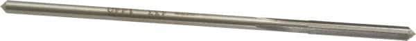 Interstate - #27 High Speed Steel Chucking Reamer - Straight Flute, 0.135" Straight Shank, 1" Flute Length, 4" OAL - Apex Tool & Supply