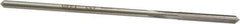 Interstate - #27 High Speed Steel Chucking Reamer - Straight Flute, 0.135" Straight Shank, 1" Flute Length, 4" OAL - Apex Tool & Supply