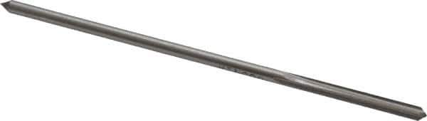 Interstate - #32 High Speed Steel 4 Flute Chucking Reamer - Straight Flute, 0.112" Straight Shank, 7/8" Flute Length, 3-1/2" OAL - Apex Tool & Supply