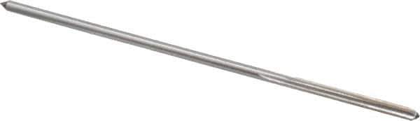 Interstate - #44 High Speed Steel 4 Flute Chucking Reamer - Straight Flute, 0.081" Straight Shank, 3/4" Flute Length, 3" OAL - Apex Tool & Supply