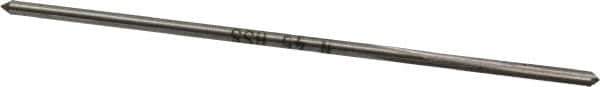 Interstate - #46 High Speed Steel 4 Flute Chucking Reamer - Straight Flute, 0.0771" Straight Shank, 3/4" Flute Length, 3" OAL - Apex Tool & Supply