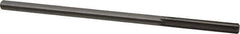 Interstate - Letter F High Speed Steel Chucking Reamer - Straight Flute, 1/4" Straight Shank, 1-1/2" Flute Length, 6" OAL - Apex Tool & Supply