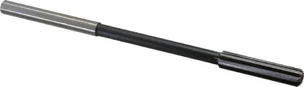 Interstate - Letter Q High Speed Steel Chucking Reamer - Straight Flute, 0.2792" Straight Shank, 1-1/2" Flute Length, 6" OAL - Apex Tool & Supply