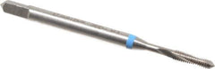 Emuge - #3-56 UNF 2 Flute 2B Modified Bottoming Spiral Flute Tap - Cobalt, Bright Finish, 1.969" OAL, Right Hand Flute, Right Hand Thread, Series Rekord D-VA - Apex Tool & Supply