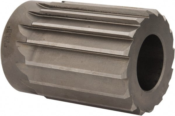 Interstate - 2-3/4" Reamer Diam, Straight Flute Shell Reamer - Apex Tool & Supply