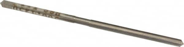Made in USA - 1/8" Diam, Straight Shank, 1-1/2" Flute, Hand Reamer - Apex Tool & Supply