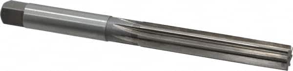 Made in USA - 5/8" Diam, Straight Shank, 3-1/2" Flute, Hand Reamer - Apex Tool & Supply