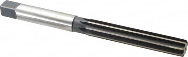 Made in USA - 13/16" Diam, Straight Shank, 4-9/16" Flute, Hand Reamer - Apex Tool & Supply