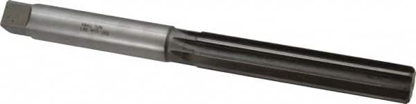 Made in USA - 7/8" Diam, Straight Shank, 4-7/8" Flute, Hand Reamer - Apex Tool & Supply
